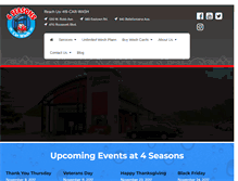 Tablet Screenshot of 4-seasonscarwash.com